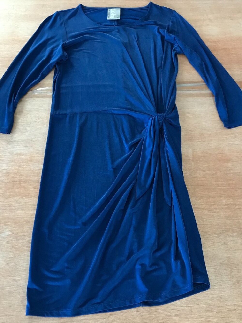 Anthropologie Dolan Left Coast Dress Women XS Blue Twisted Knot Knee Length